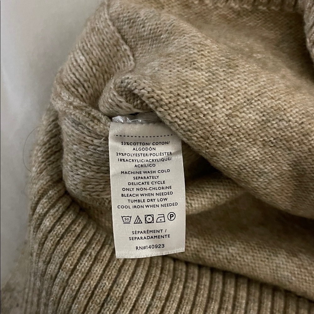 Lou & Grey Natural and Black Crewneck Sweater - Picture 7 of 7